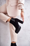 Women's Suede High Heel Boots Black Maricruz
