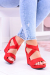 Comfortable Women's Red Sandals Anchor Sandals Mirabet