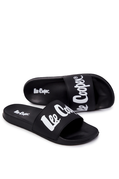 Klapki Męskie Lekkie Czarne Lee Cooper LCW-22-42-1005
