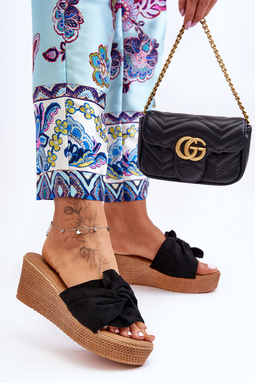 Women's Platform Sandals Black Calama