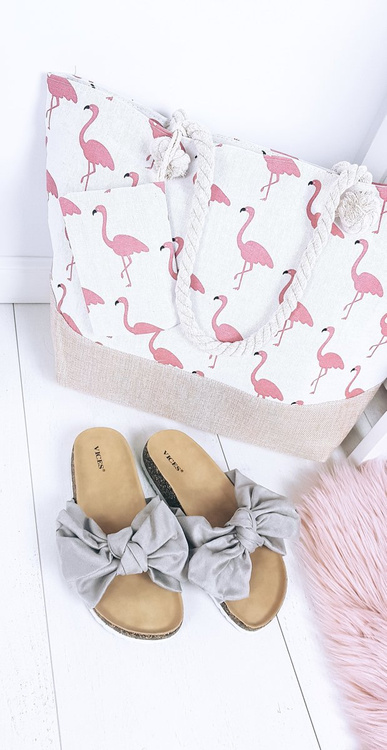 Beach Large Pink Handbag Bag Women's Flamingos