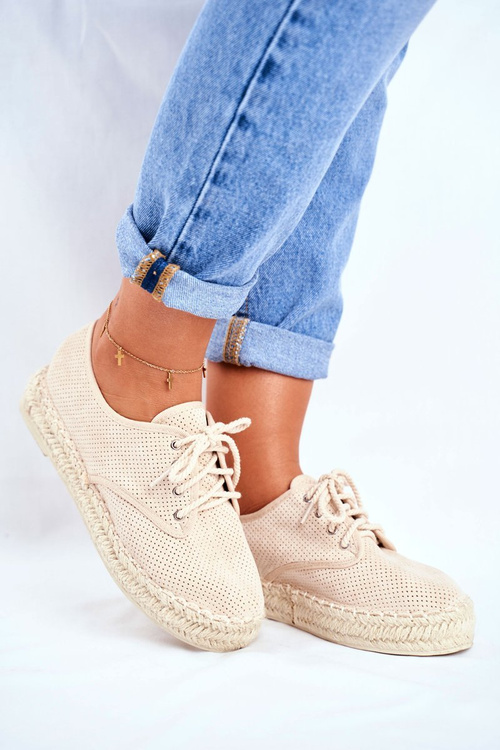 Women’s Espadrilles On Platform Beige Sonya