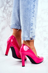 Sergio Leone Fuchsia Campbell Women's Lacquered Stiletto Stiletto Pumps