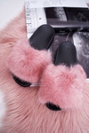Women's Flip Flops with Fur Pink NiceFur