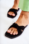 Women's Fashionable Suede Slippers Black Lorrie