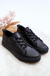 Kids' Leather Trainers Black Poliana