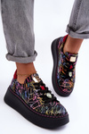 Leather Sport Shoes On Platform Maciejka 06191-39 Multicolor