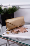 Women's Handbag Gold Lacquered Clutch Bag