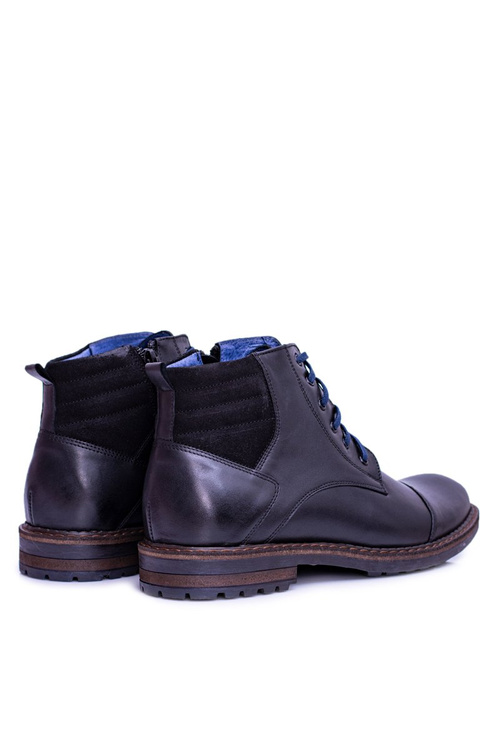 Nikopol Men's Leather Boots Black Ford Boots