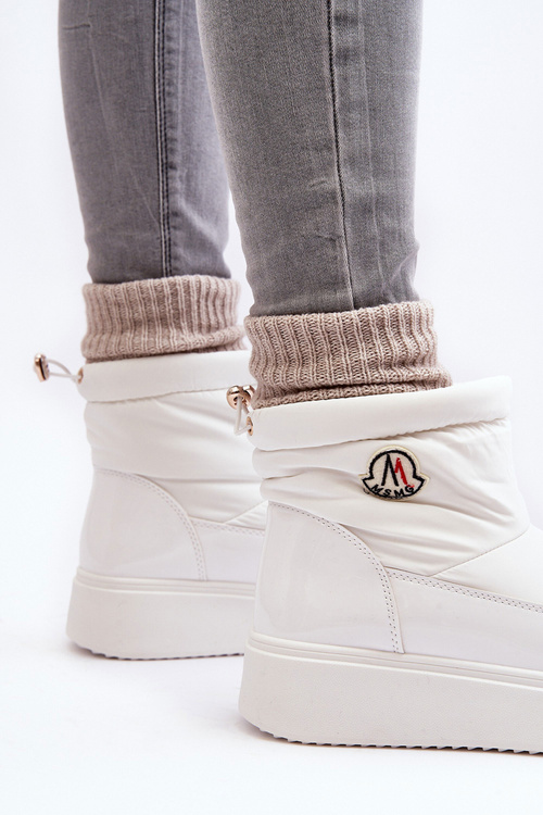 Women's Slip-on Snow Boots Platform White Gattea