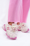 Women's Leather Sneakers GOE RR2N4038 Pink