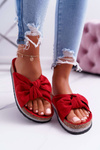 Women's Flip Flops On Cork Cocard Zircon Red Astria