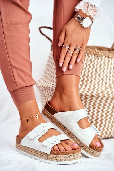 Women's Slides Big Star White FF274665