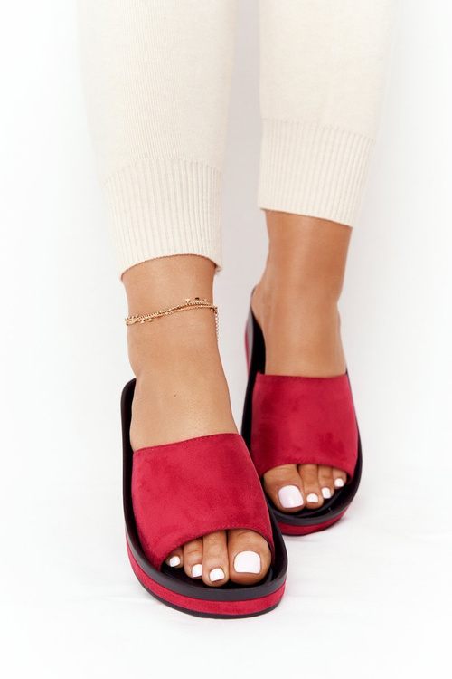 Wedge Slippers Vinceza 21-17113 Red