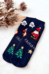 Socks Anti-slip Mix Christmas 2 Navy