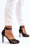 Fashion High Heels With Rhinestones Black Jaylen
