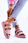 Sandals Buckle Purple Reese's 