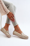 Women's Gold Loafers Ranica