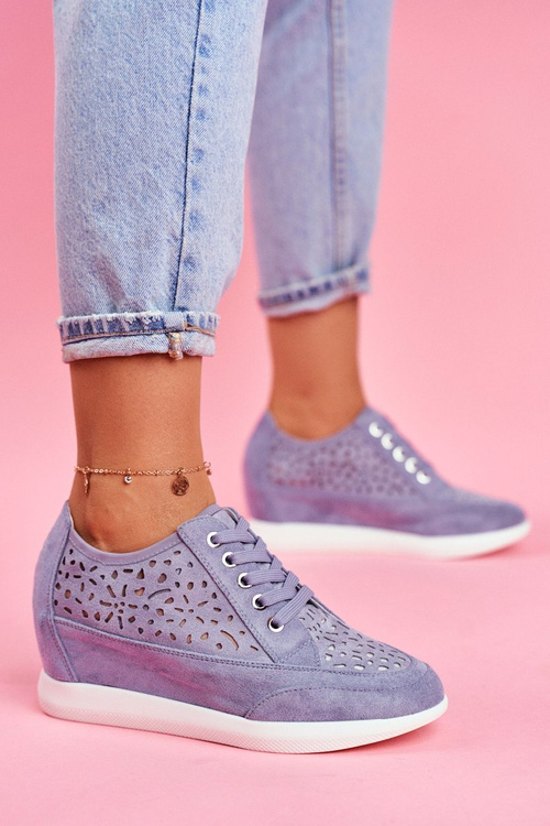 Women’s Wedge Sneakers Sergio Leone Blue PB122