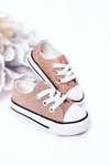Children's Glitter Sneakers Rose Gold Bling-Bling
