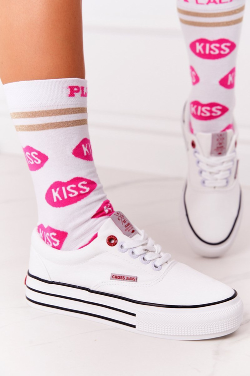 Women's Sneakers On A Platform CROSS JEANS FF2R4001C White