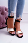 Women's Maciejka Leather Suede Sandals Black 04141-25/00-5