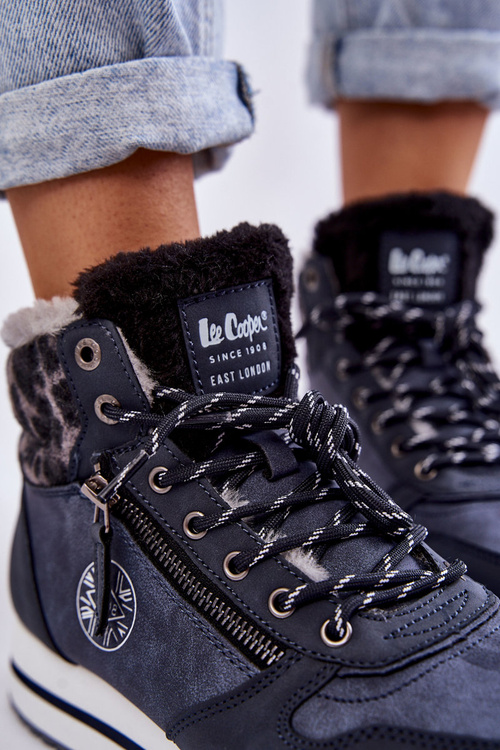 Women's Warm Boots Lee Cooper LCJ-22-31-1450 Navy blue
