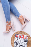 Women's High Traffic Beige Pointed Stiletto pumps