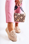 Openwork Slip-on Women's Espadrilles Beige Meredith