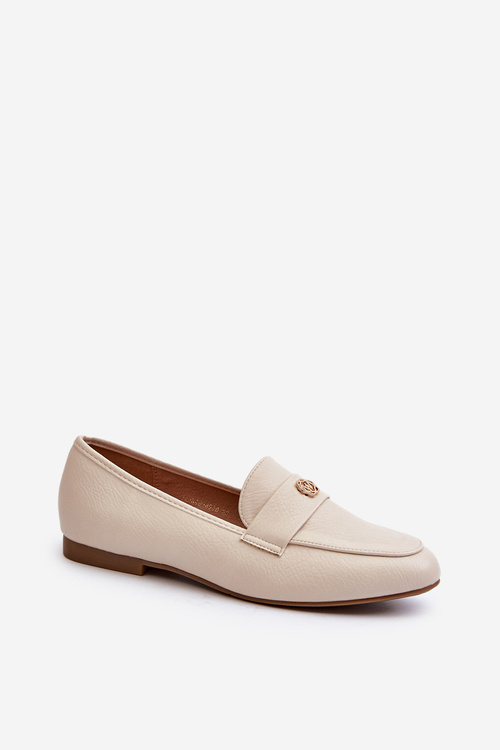 Women's Flat Heel Loafers Beige Sylvaine