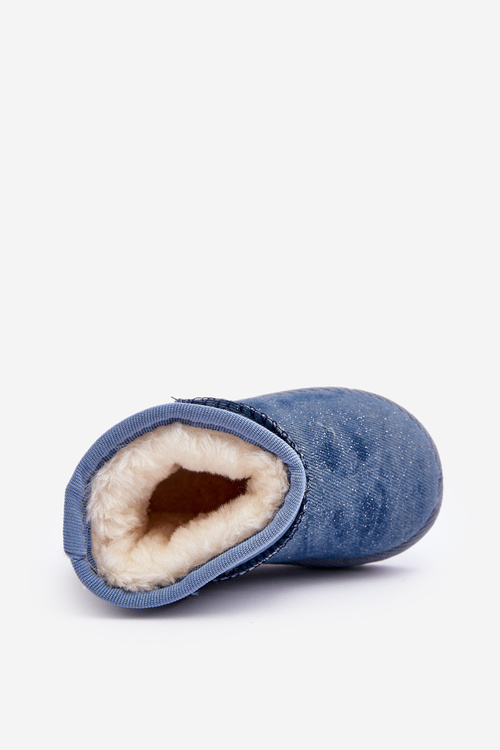 Children's Snow Boots with Blue Glitter Sulinne