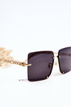 Square Sunglasses Prius V508 Gold & Black