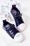 Children's Sneakers With Velcro Navy Cartoon