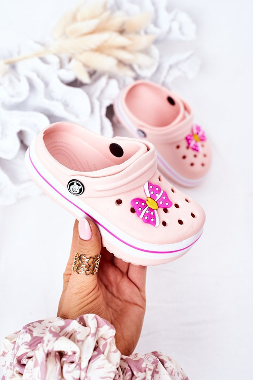 Children's Foam Slippers Crocs Pink Lazy Day