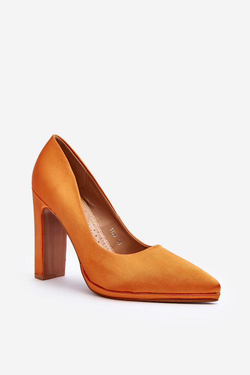 Orange Pump Heels Piatti