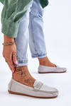 Women's Classic Suede Loafers Grey Ivana