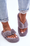 Women's Furry Slippers Papcie Gray Elma