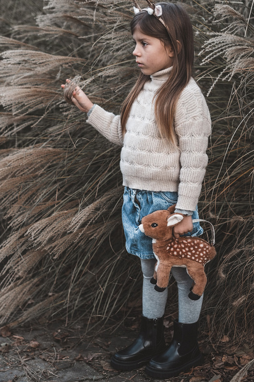 Botki Sztyblety Dziewczęce Ocieplane Suwak Czarne Jolynn 7312-2A/3A