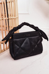 Small Quilted Purse On A Chain NOBO NBAG-K1330 Black