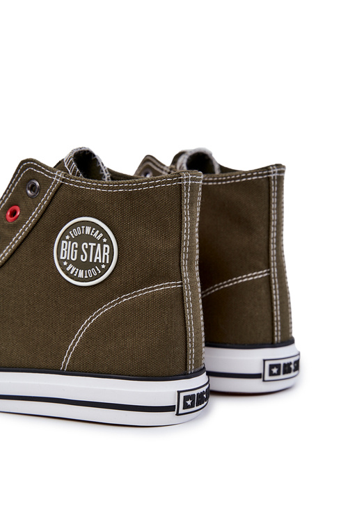 Men's High Sneakers Big Star JJ174387 Khaki