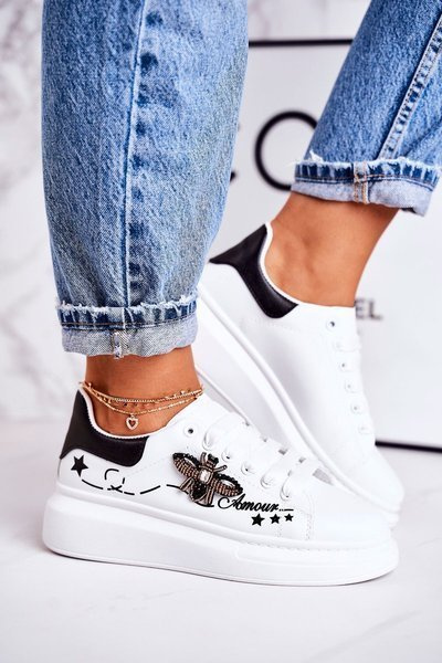 Women's Sport Shoes Sneakers With Fly White Amour