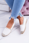 White Slip-on Espadrilles with Studs Christiane