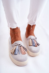 Tenisówki Trampki Damskie Slip-On Szare Venira