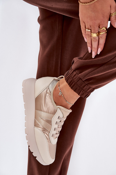 Women's Sports Shoes On Platform Vinceza 58510 Gold