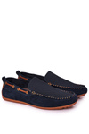 Suede Casual Loafers GOE HH1N4019 Navy Blue