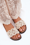 Women's Flip Flops On Cork Platform Beige Timaxrre