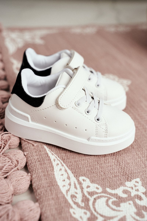 Children's Sports Shoes Sneakers White and Black Bilbo