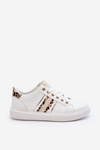 Leather Women's Sports Shoes Animal Pattern White Rilee