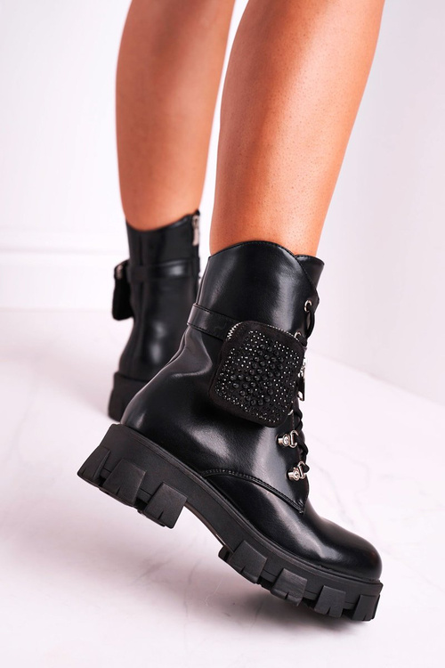 Women's Boots With Small Bag Black Seul