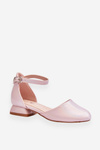 Children's Low Heel Sandals Pink Nelly